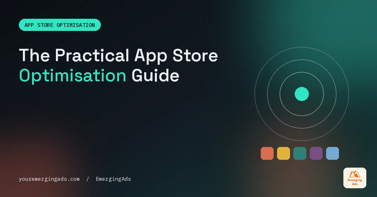 App store optimisation guide cover with the headline The Practical App Store Optimisation Guide We Hand to New Clients